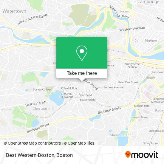 Best Western-Boston map