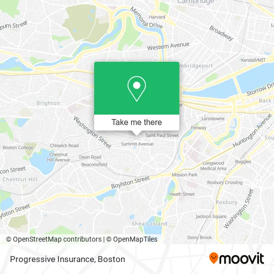 Progressive Insurance map