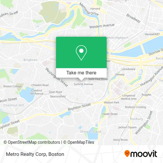 Metro Realty Corp map