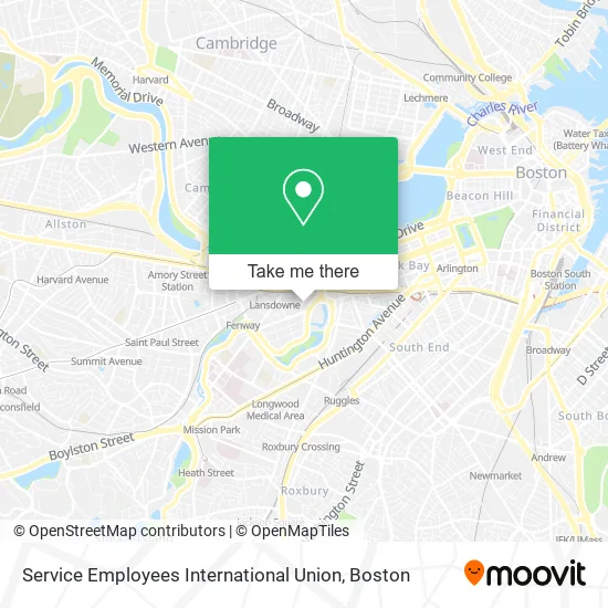 Service Employees International Union map