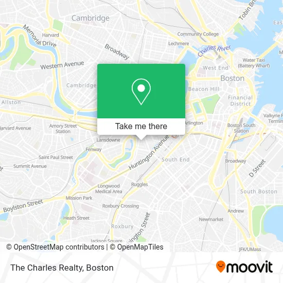 The Charles Realty map