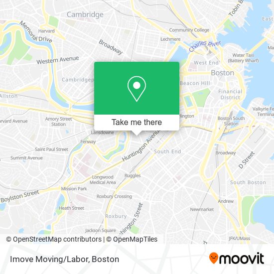 Mapa de Imove Moving/Labor