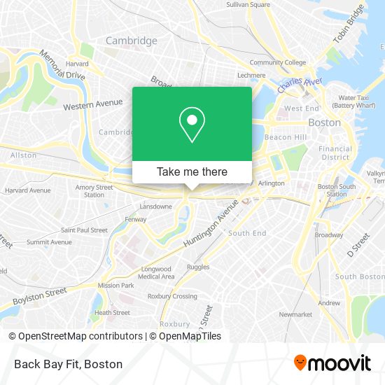 Back Bay Fit map