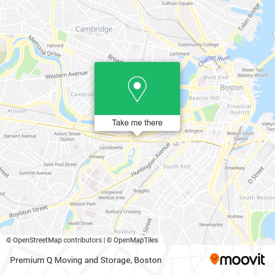 Premium Q Moving and Storage map