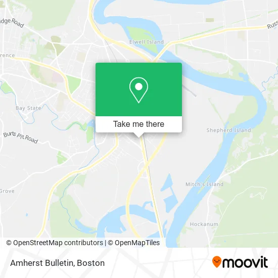 Amherst Bulletin map