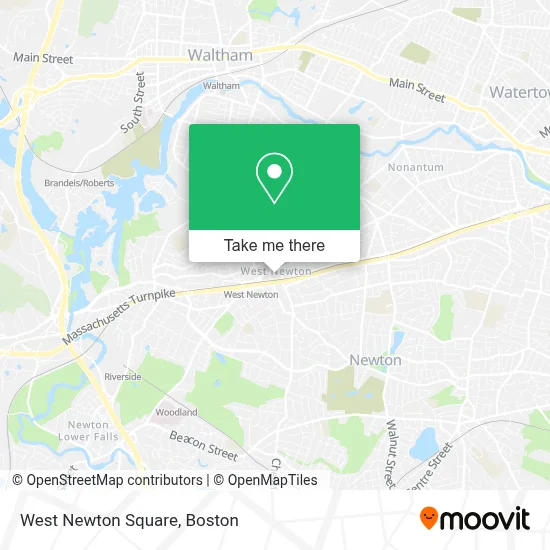 West Newton Square map