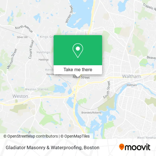 Mapa de Gladiator Masonry & Waterproofing