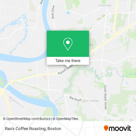 Rao's Coffee Roasting map
