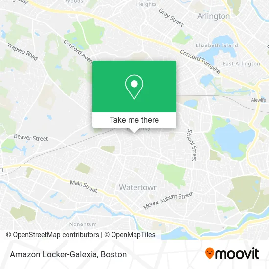 Amazon Locker-Galexia map