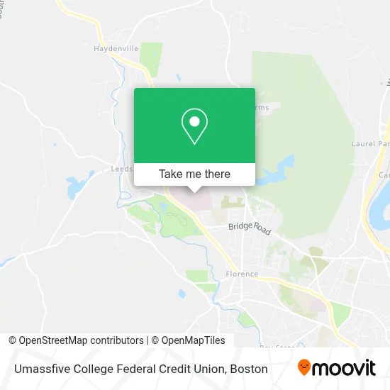 Umassfive College Federal Credit Union map