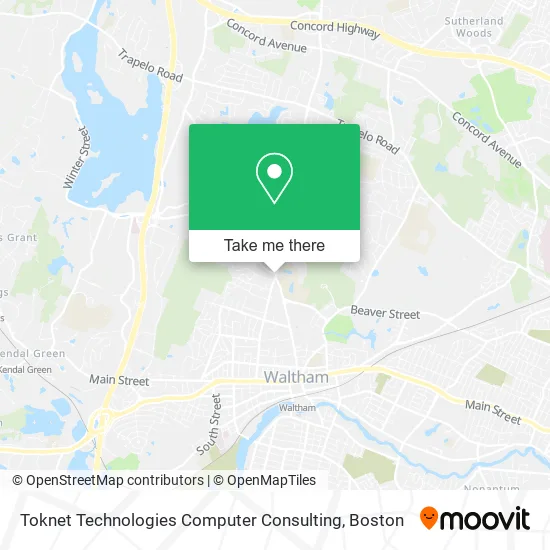 Toknet Technologies Computer Consulting map