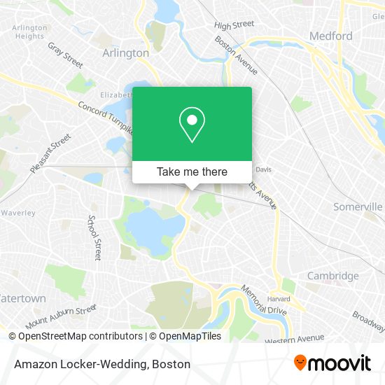 Mapa de Amazon Locker-Wedding