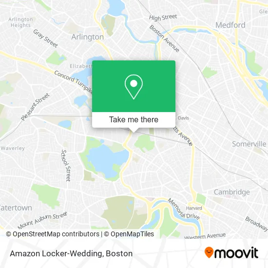 Mapa de Amazon Locker-Wedding