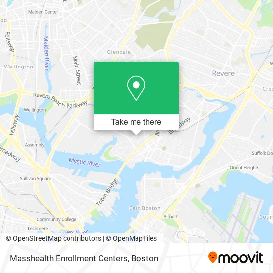 Masshealth Enrollment Centers map