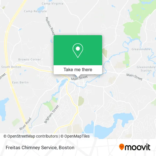 Freitas Chimney Service map