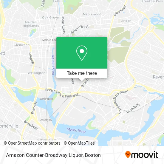 Amazon Counter-Broadway Liquor map