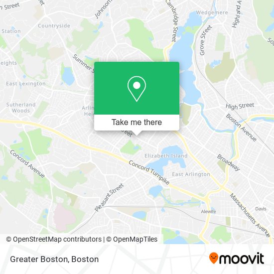 Mapa de Greater Boston