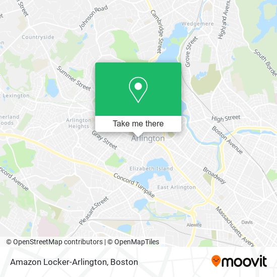 Amazon Locker-Arlington map