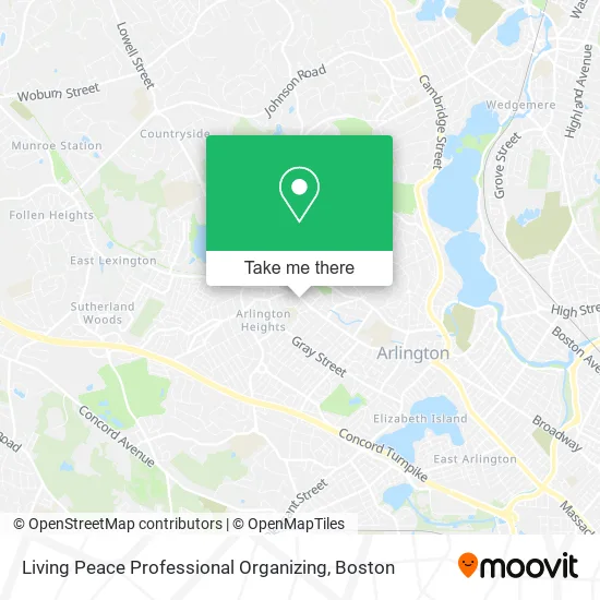 Living Peace Professional Organizing map