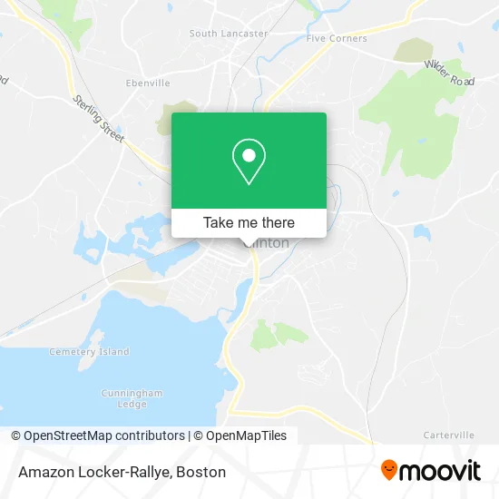 Amazon Locker-Rallye map