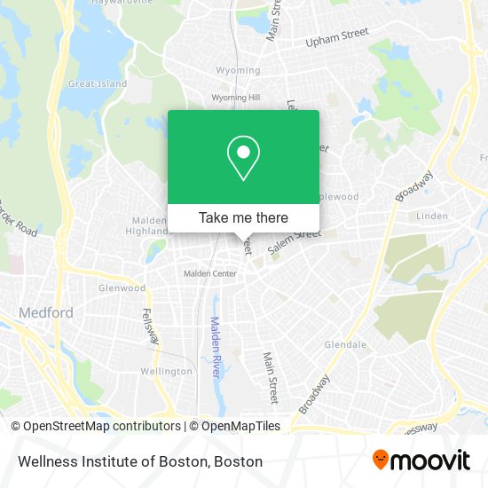 Wellness Institute of Boston map