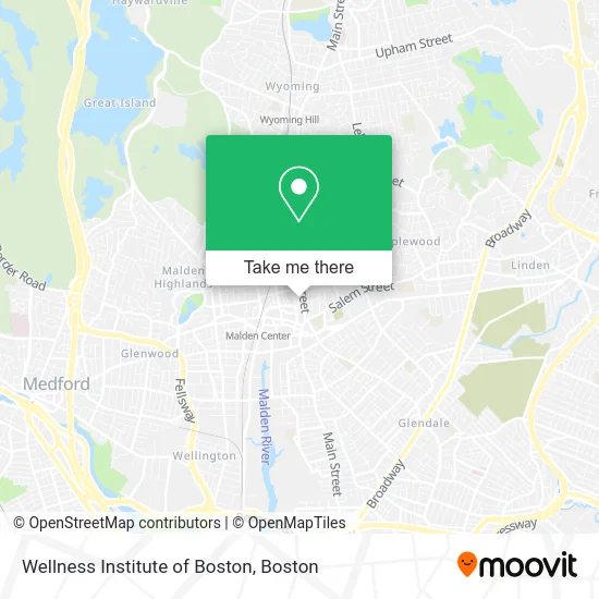 Wellness Institute of Boston map