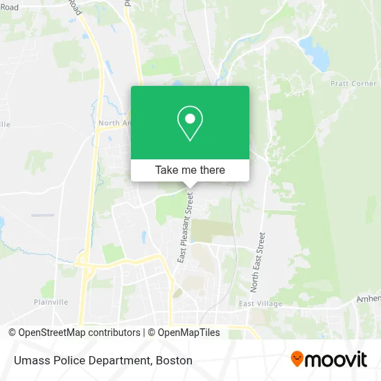Umass Police Department map