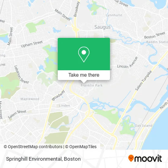 Springhill Environmental map