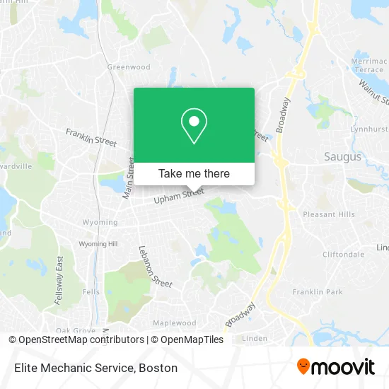 Elite Mechanic Service map