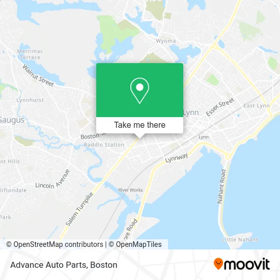 Advance Auto Parts map