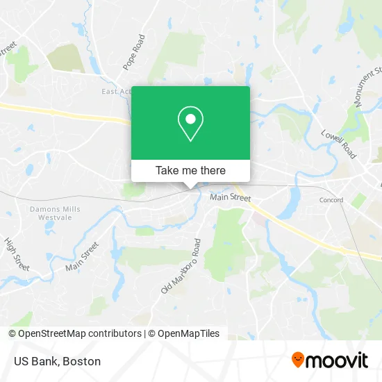 US Bank map