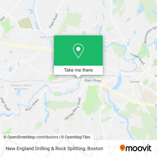 New England Drilling & Rock Splitting map