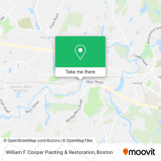 Mapa de William F. Cooper Painting & Restoration