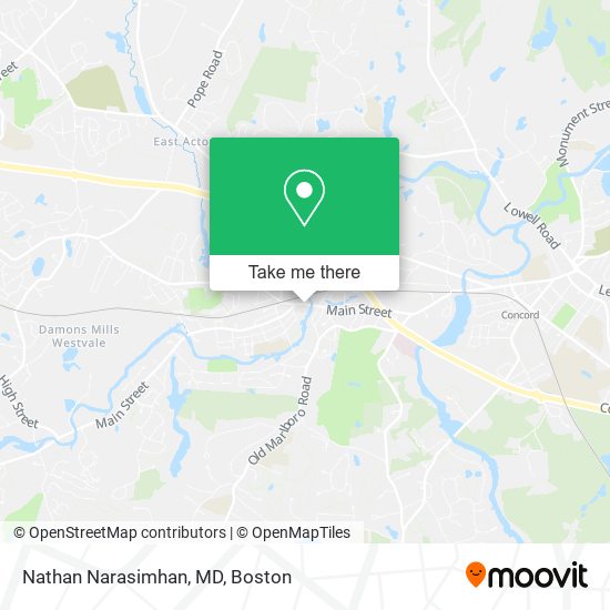 Mapa de Nathan Narasimhan, MD