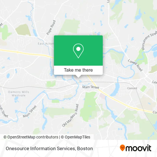 Mapa de Onesource Information Services
