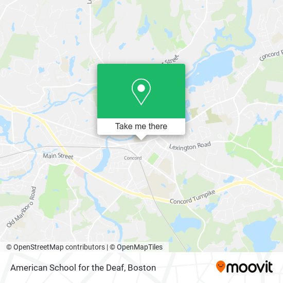 American School for the Deaf map