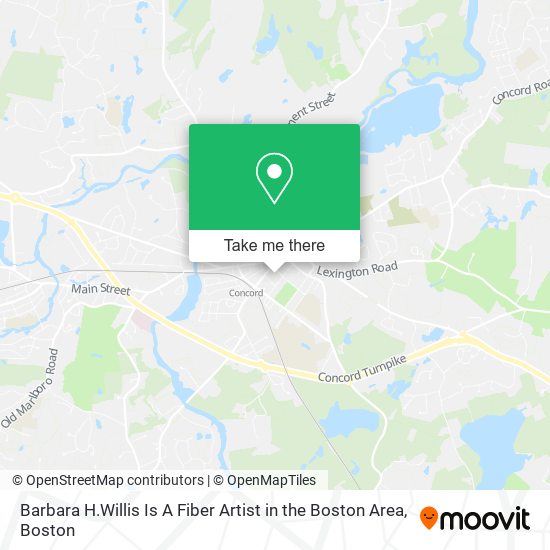 Mapa de Barbara H.Willis Is A Fiber Artist in the Boston Area