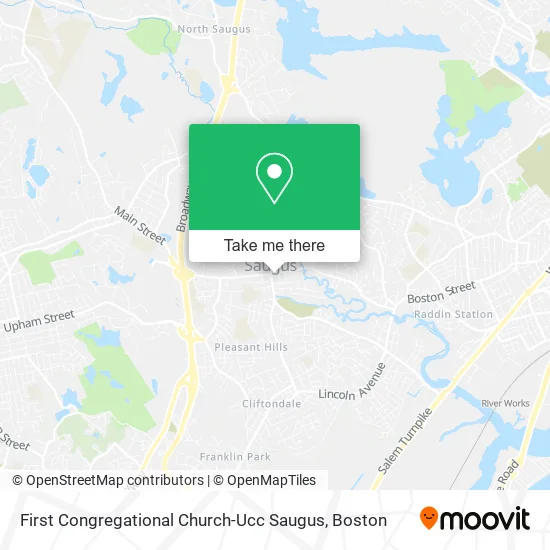 First Congregational Church-Ucc Saugus map