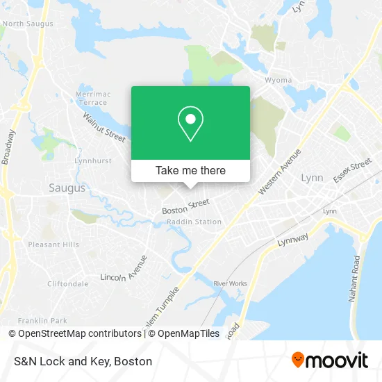 S&N Lock and Key map