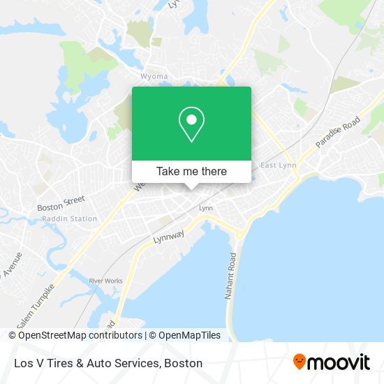 Los V Tires & Auto Services map