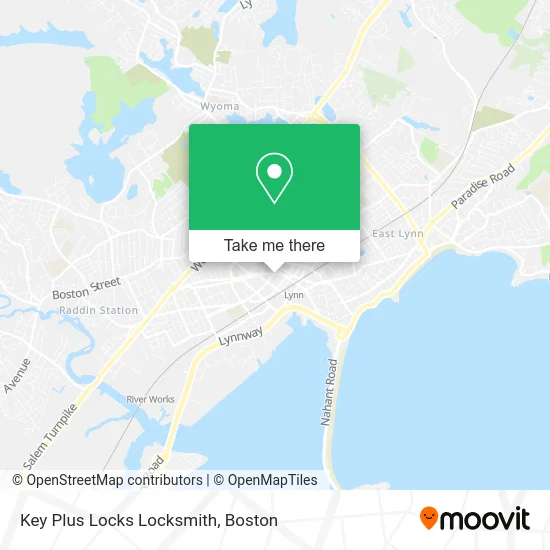 Key Plus Locks Locksmith map