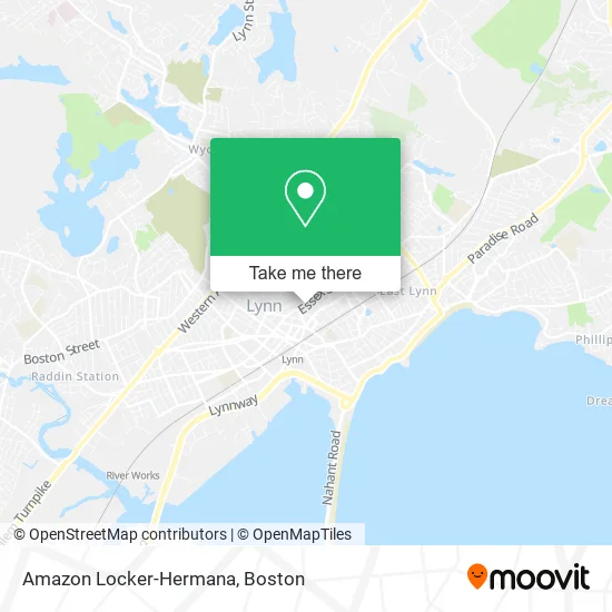 Amazon Locker-Hermana map