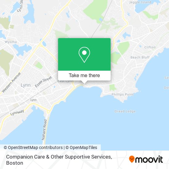 Companion Care & Other Supportive Services map