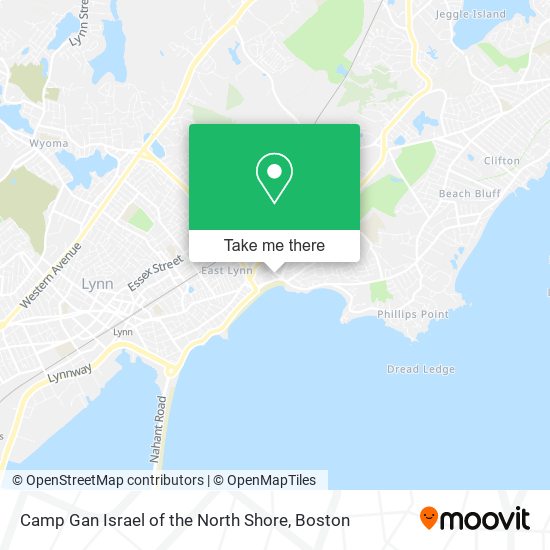 Camp Gan Israel of the North Shore map