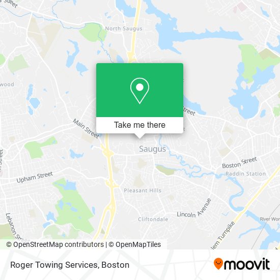 Roger Towing Services map