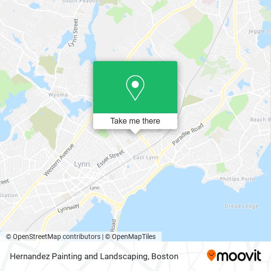 Hernandez Painting and Landscaping map