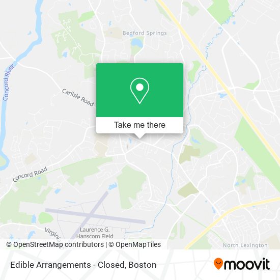 Mapa de Edible Arrangements - Closed