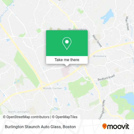 Burlington Staunch Auto Glass map