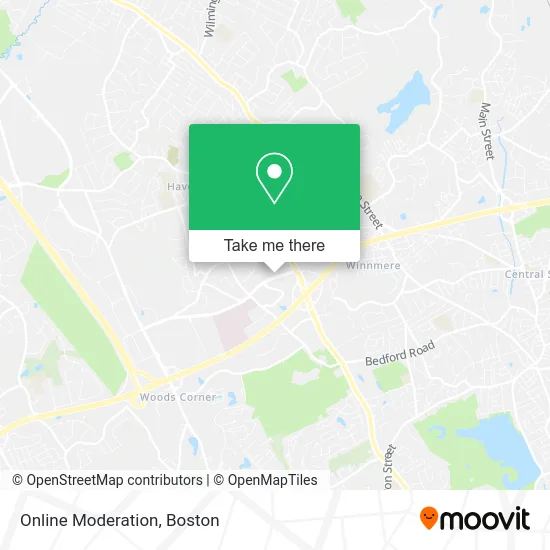 Online Moderation map