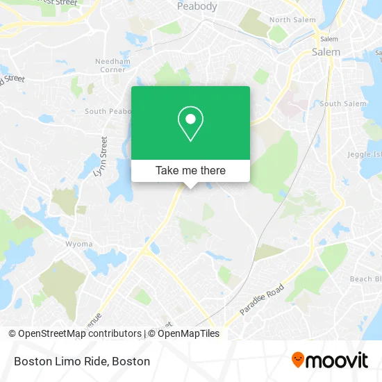 Boston Limo Ride map